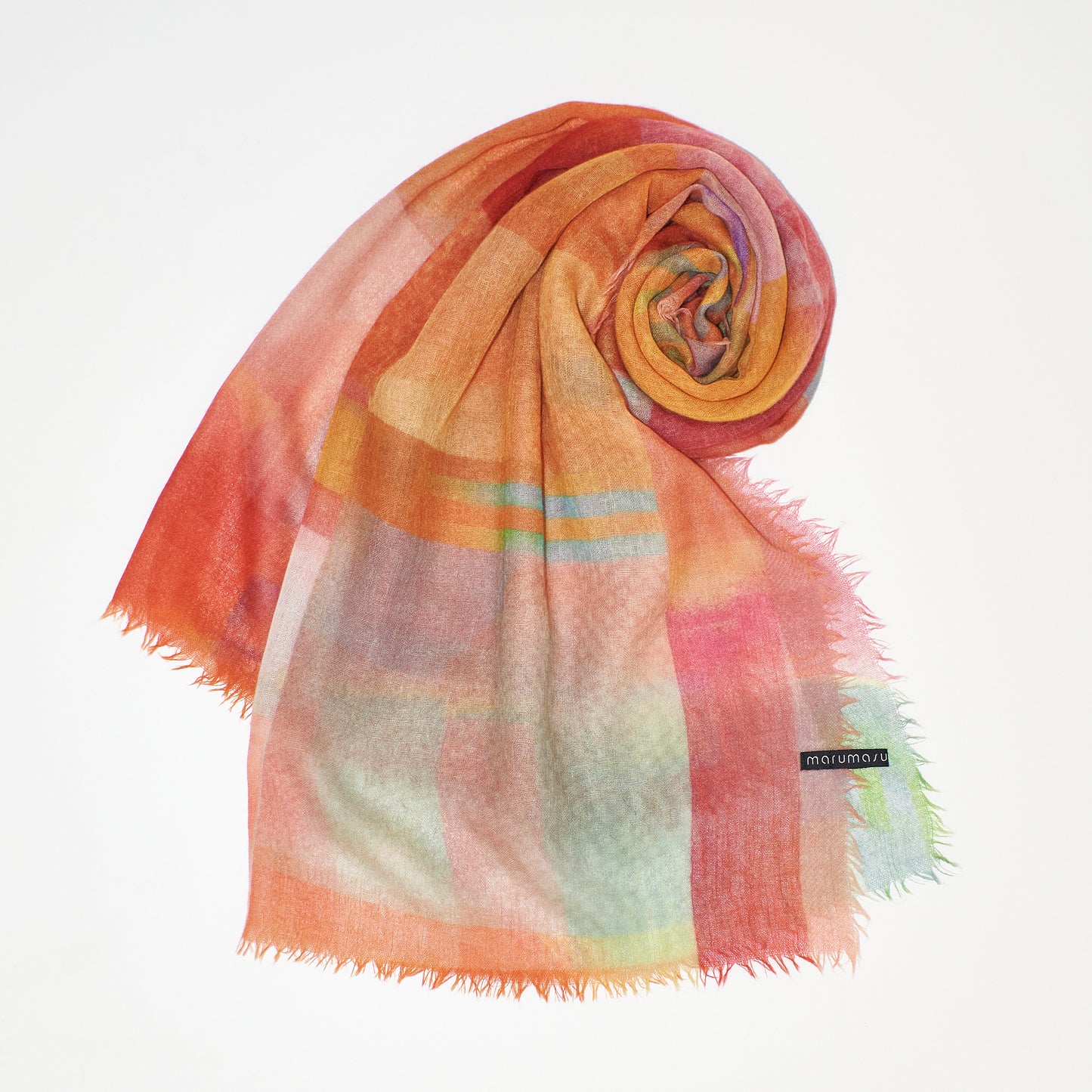 ふわりと軽くて柔らかい カシミヤストール GLIMMER OF A FIREFLY -2color