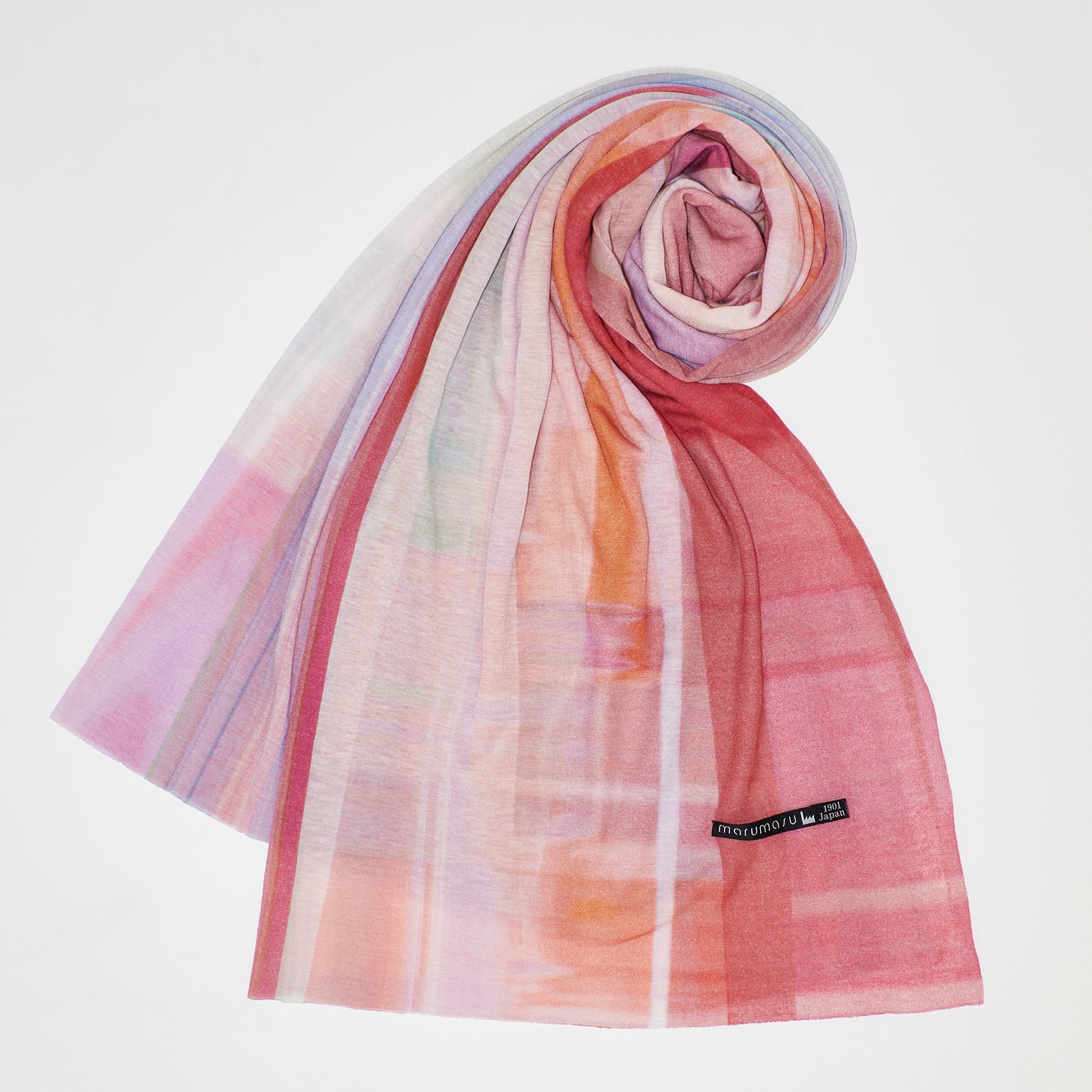 肌に馴染むニットストール - RAIN STRIPE - 1color