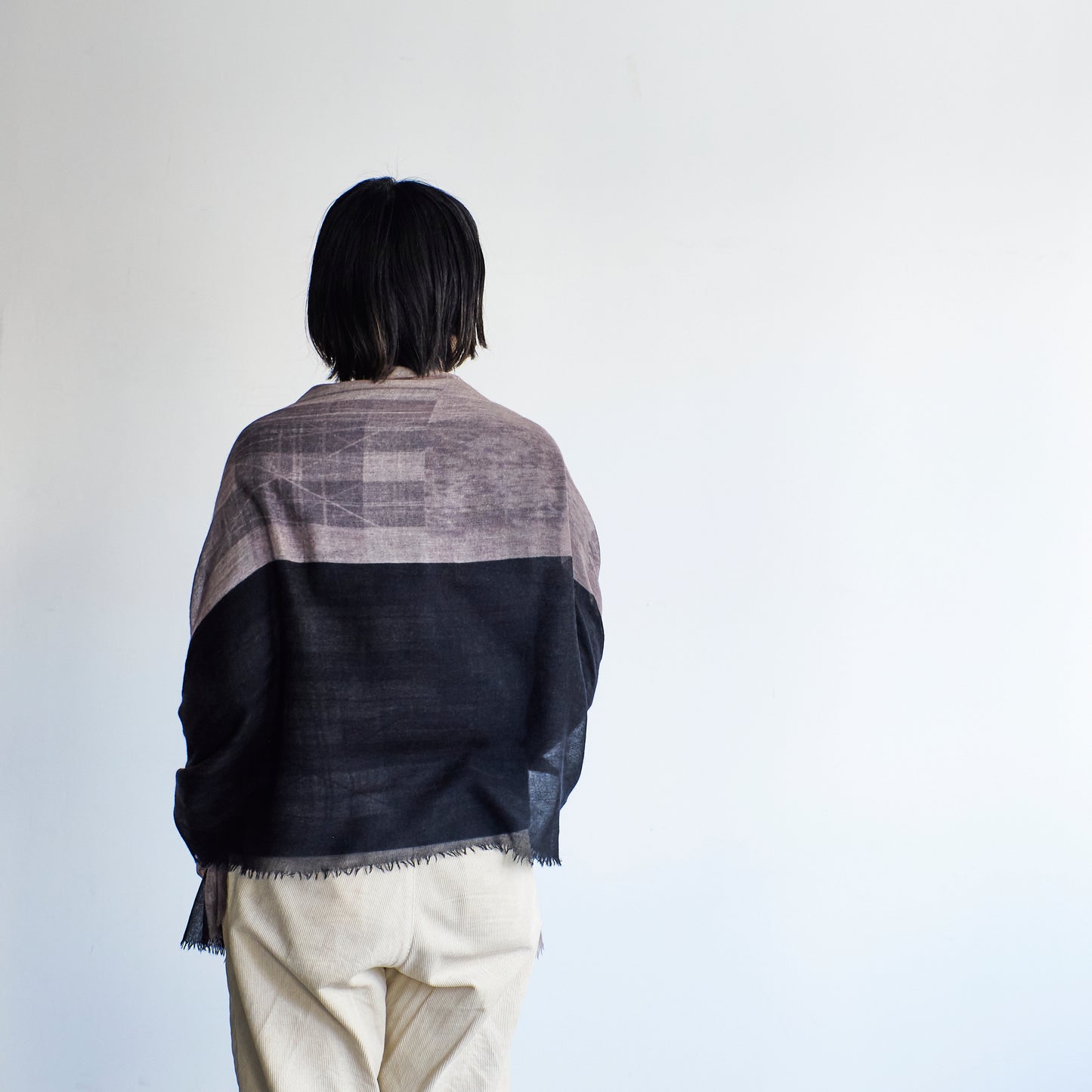 ふわりと軽くて柔らかい カシミヤストール KATA -2color