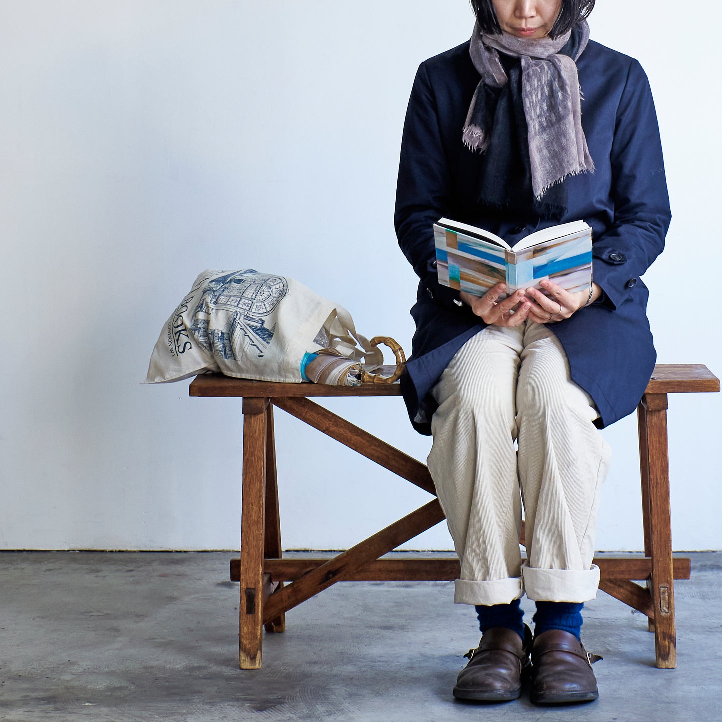 ふわりと軽くて柔らかい カシミヤストール KATA -2color