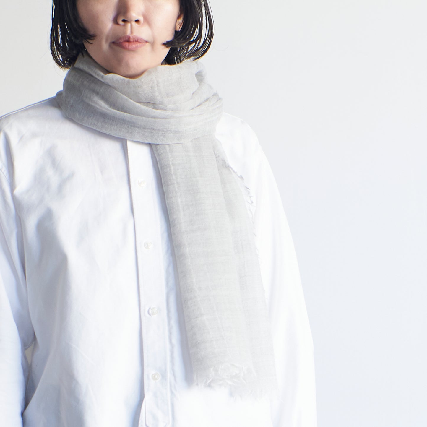 ふわりと軽いのに暖かい カシミヤストール -4color