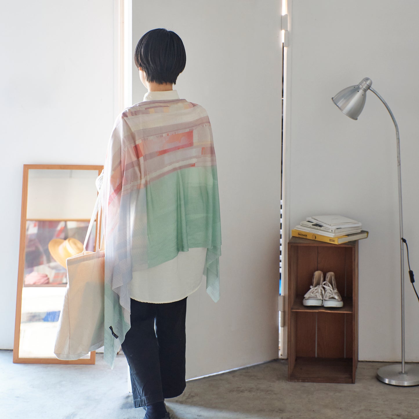 肌に馴染むニットストール - JEWEL - 1color