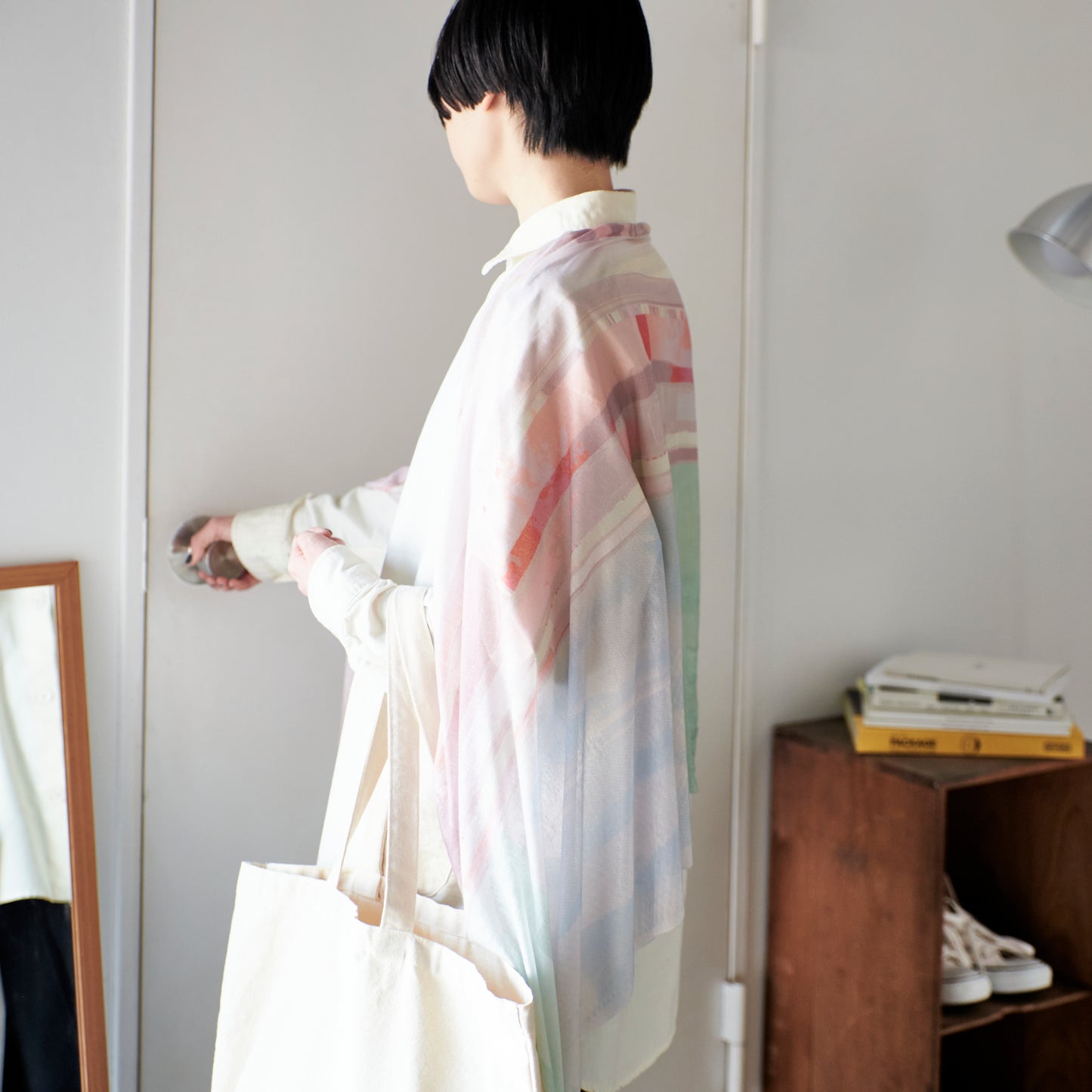 肌に馴染むニットストール - JEWEL - 1color