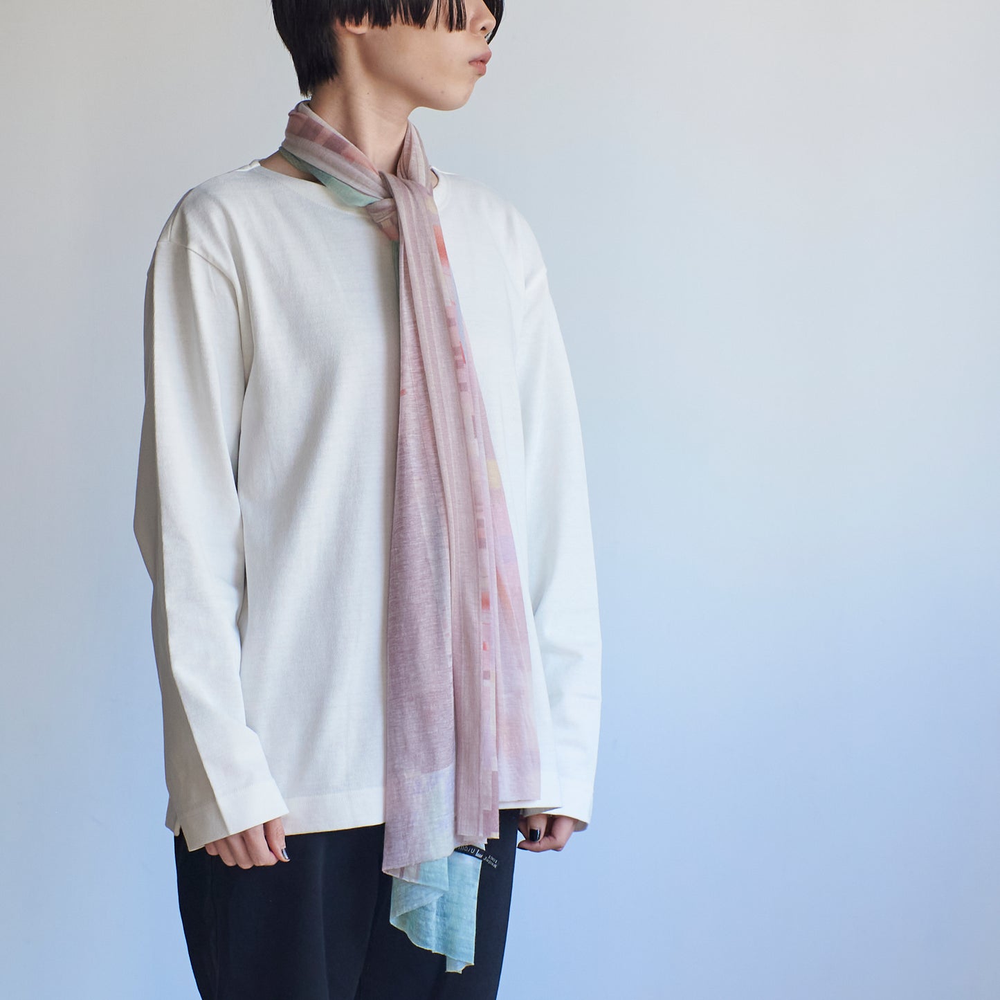 肌に馴染むニットストール - JEWEL - 1color