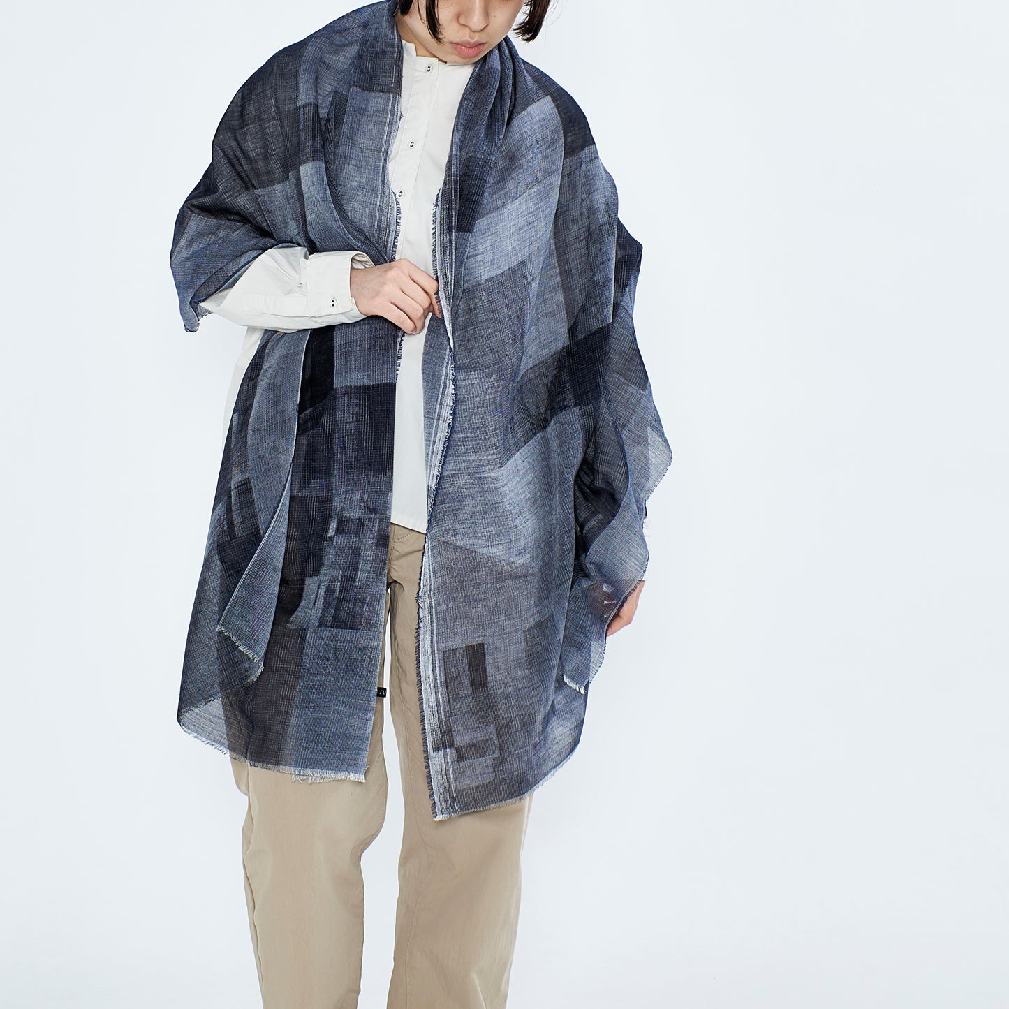 さらっと軽やかなコットンガーゼストール COTTON GAUZE JEWEL POINTILLISM - 8color