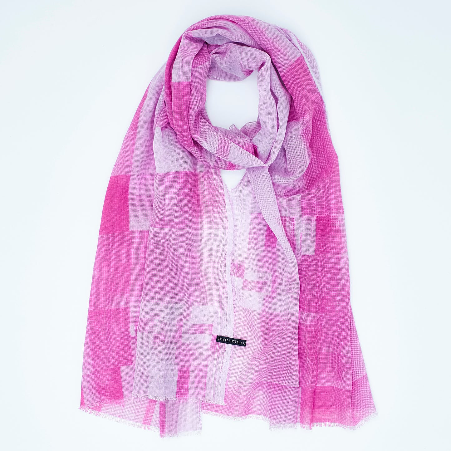 さらっと軽やかなコットンガーゼストール COTTON GAUZE STONE BLOCK POINTILLISM - 8color