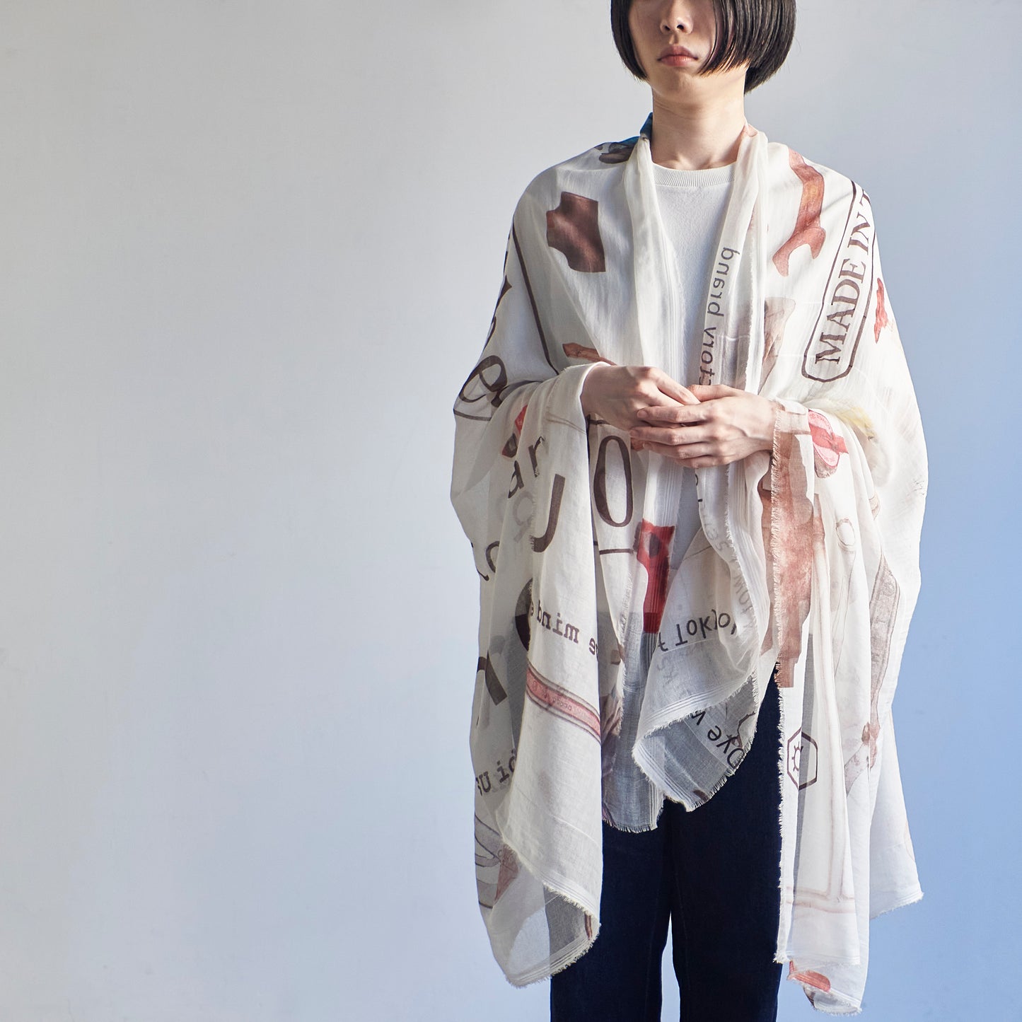 洗って育てるコットンストール - FACTORY - 1color