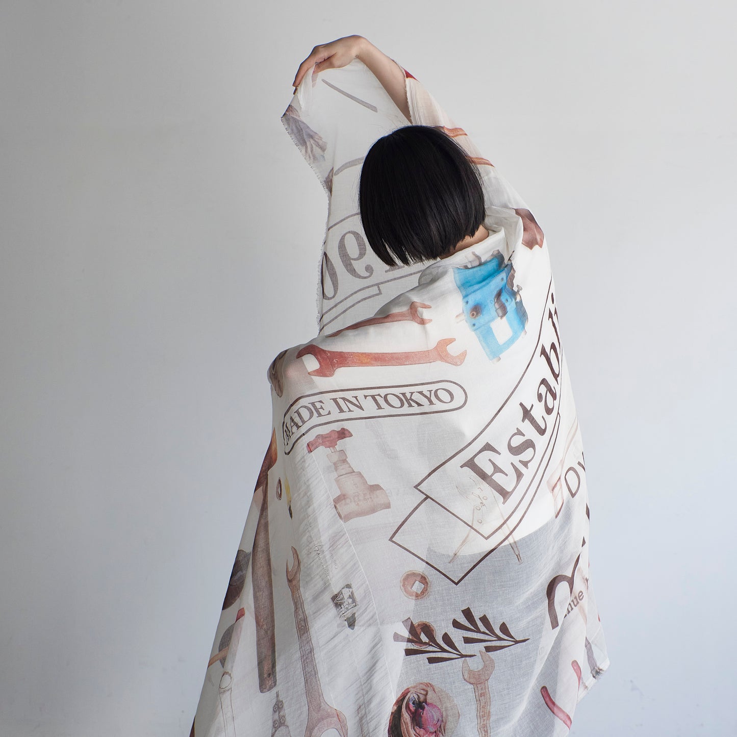 洗って育てるコットンストール - FACTORY - 1color