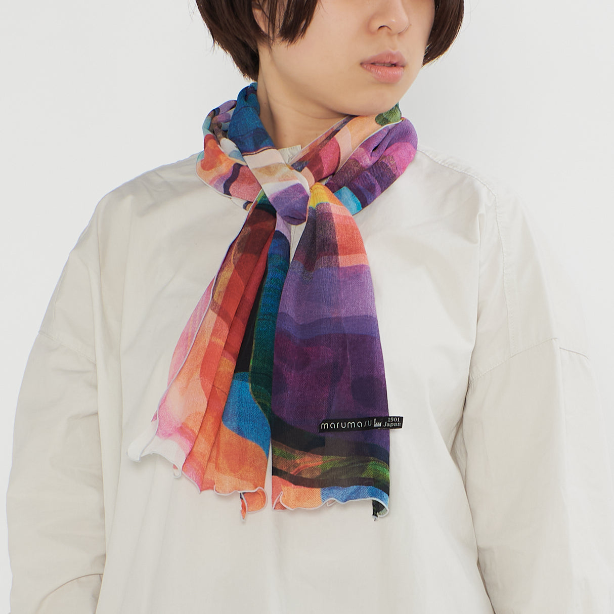 さらっと小ぶりなスカーフ PLAY LAND colors – marumasu