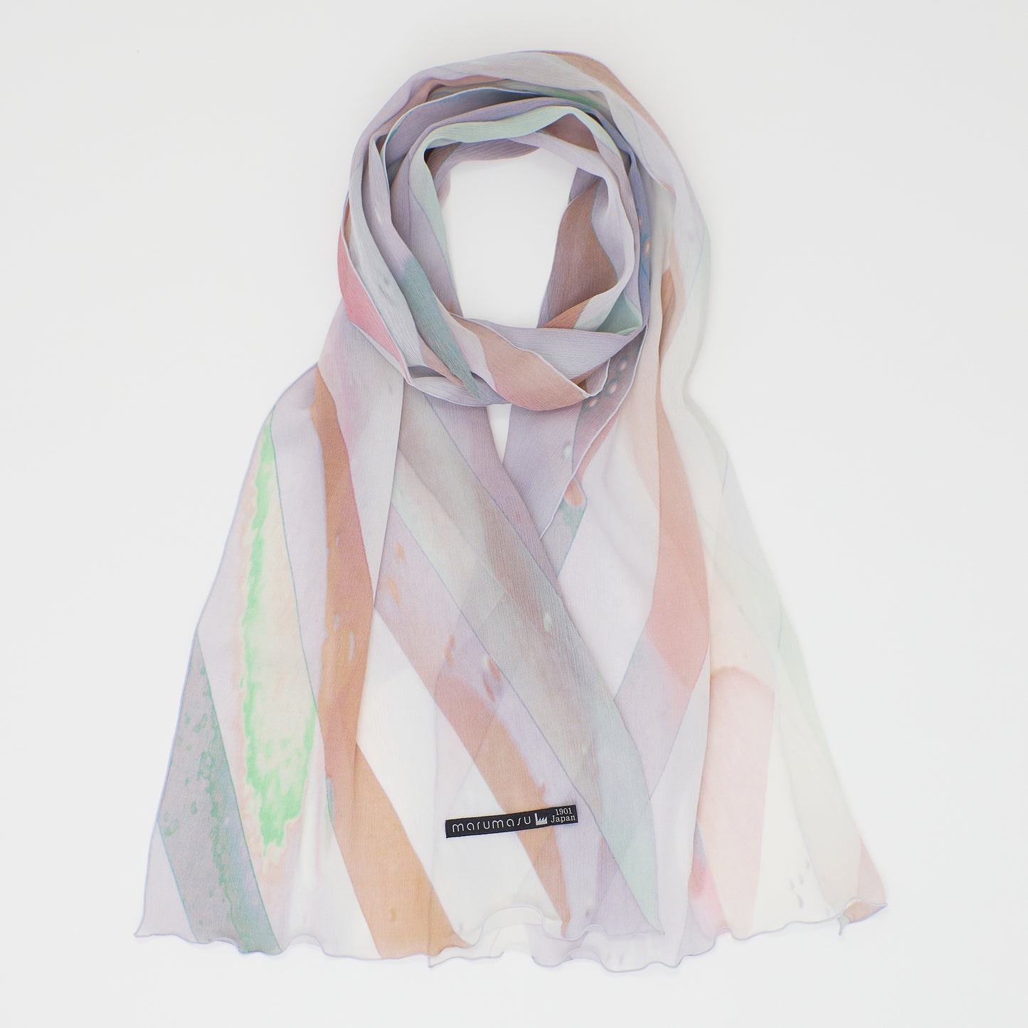 さらっと小ぶりなスカーフ DROP STRIPE _ 2 colors