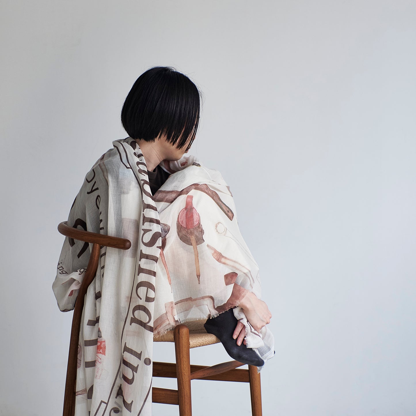 洗って育てるコットンストール - FACTORY - 1color