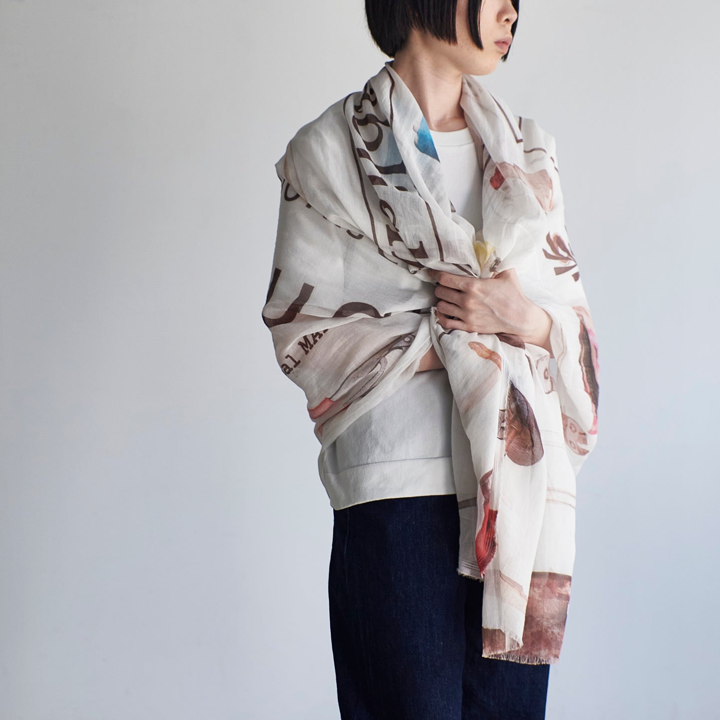 洗って育てるコットンストール - FACTORY - 1color