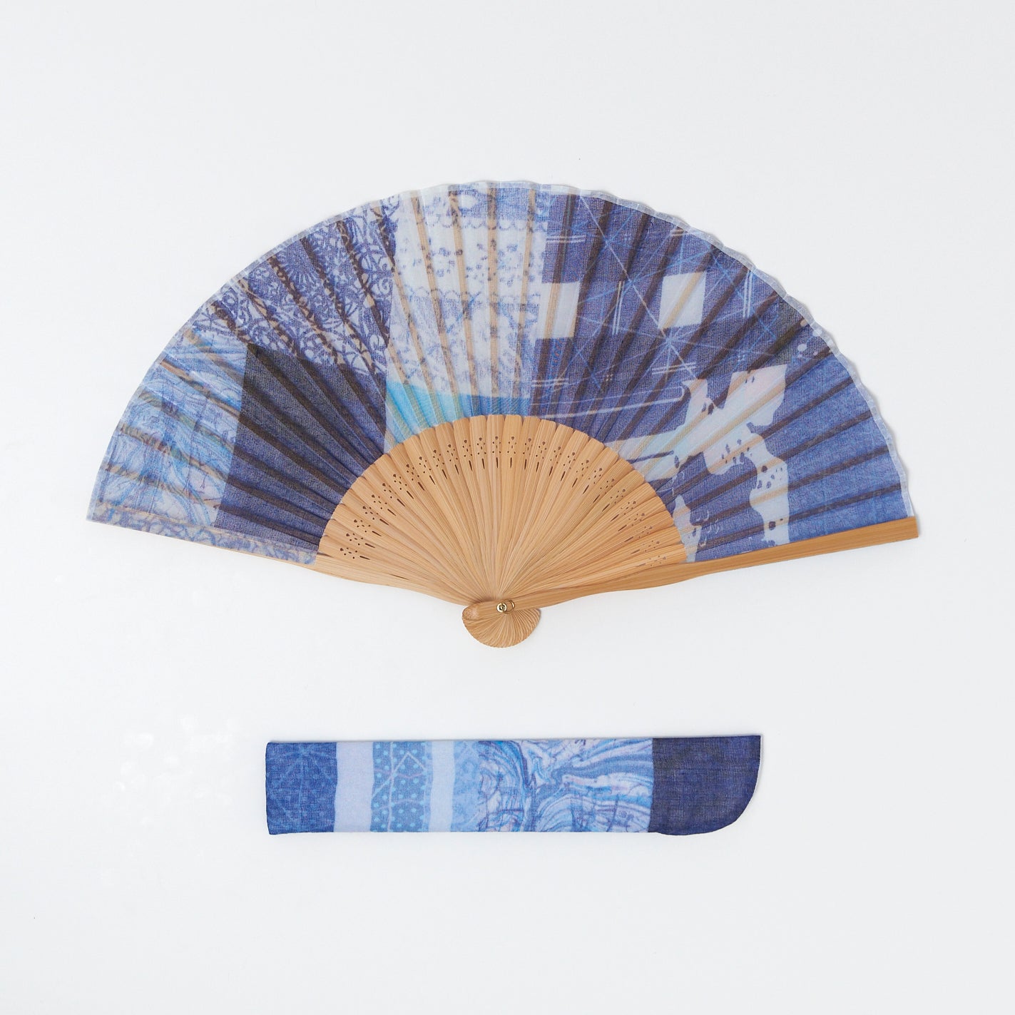 昔ながらの製法で仕立てた綿扇子 KATAKATA _ 2 colors