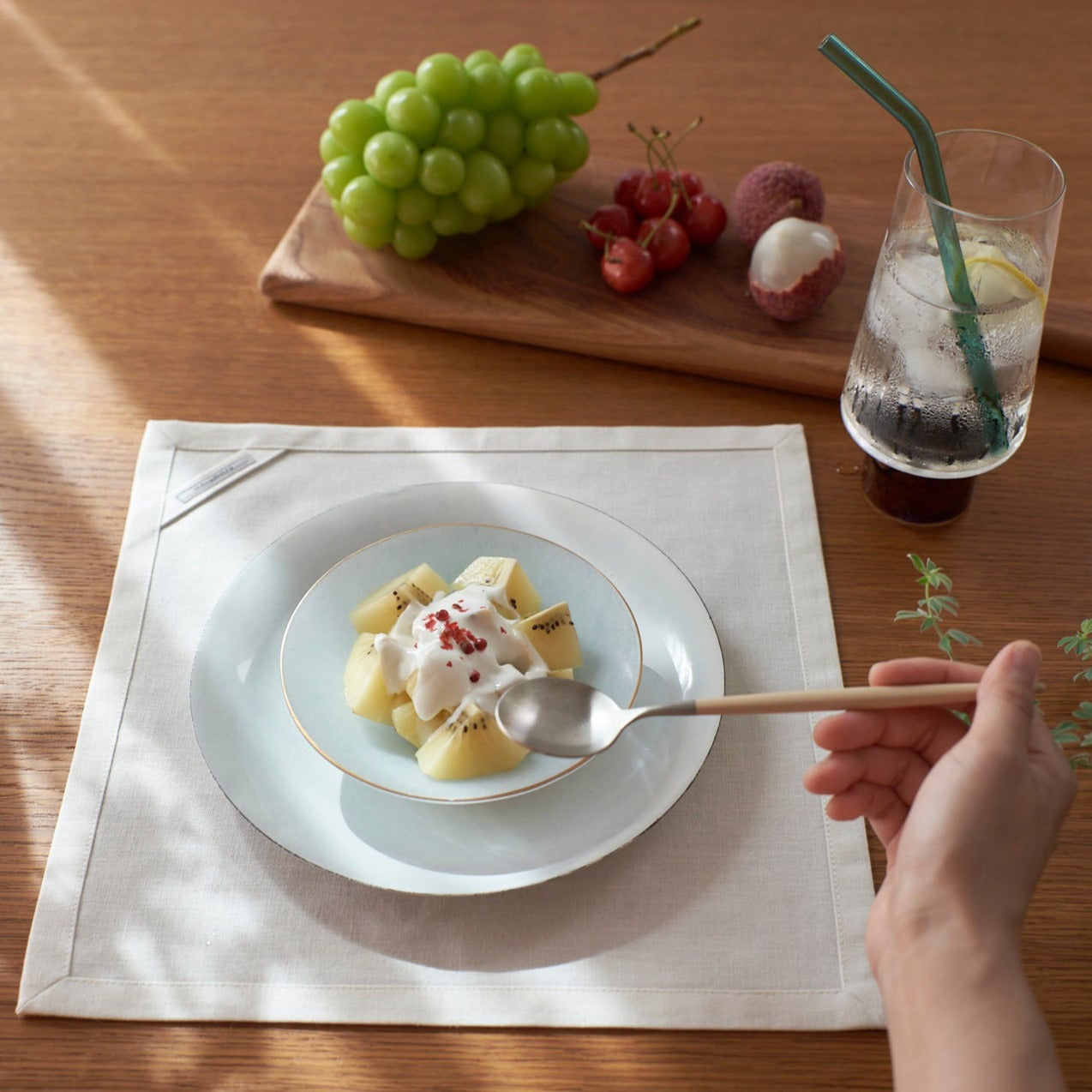 1プレート用の額縁ランチョンマット _ 30cm×30cm