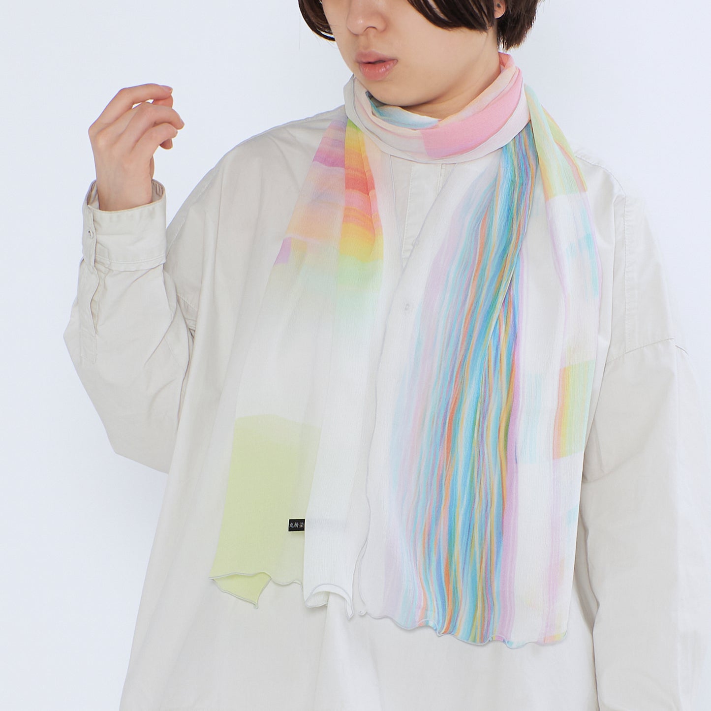 さらっと小ぶりなスカーフ RAINY-SUMMER _ 2 colors