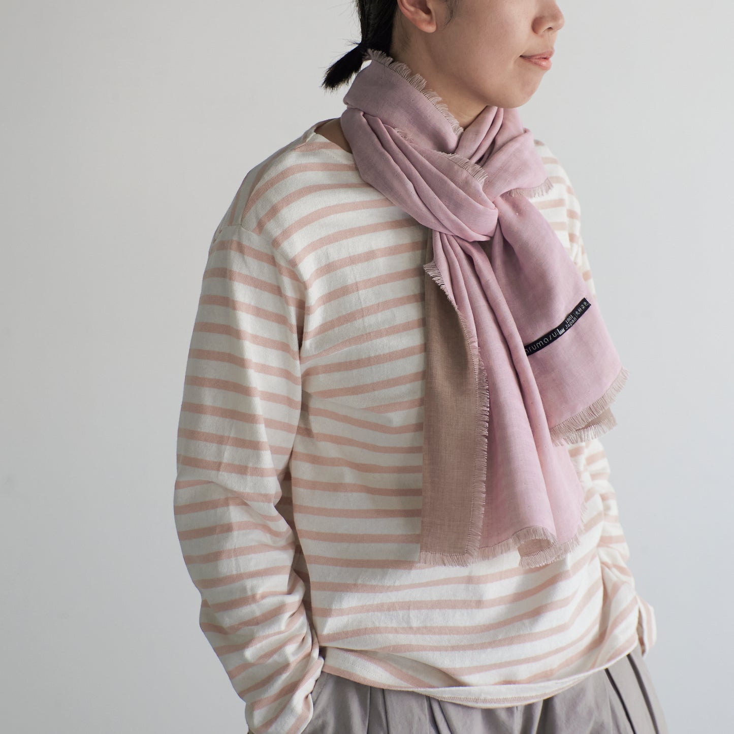 花の色を纏うリバーシブルストール SOLID _ 5 colors