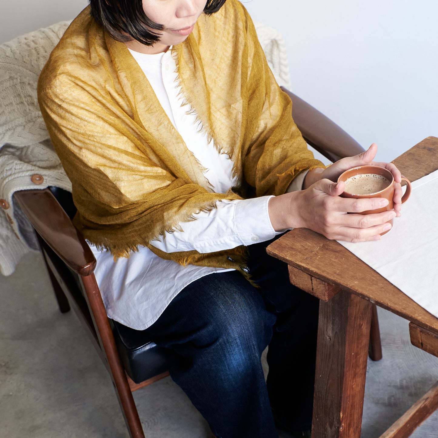 ふわりと軽いのに暖かい カシミヤストール -秋冬におすすめの4color