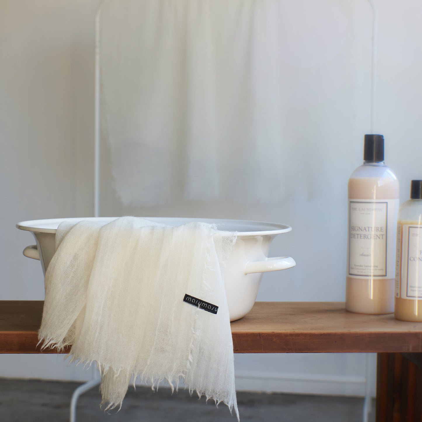 ふわりと軽いのに暖かい カシミヤストール -4color