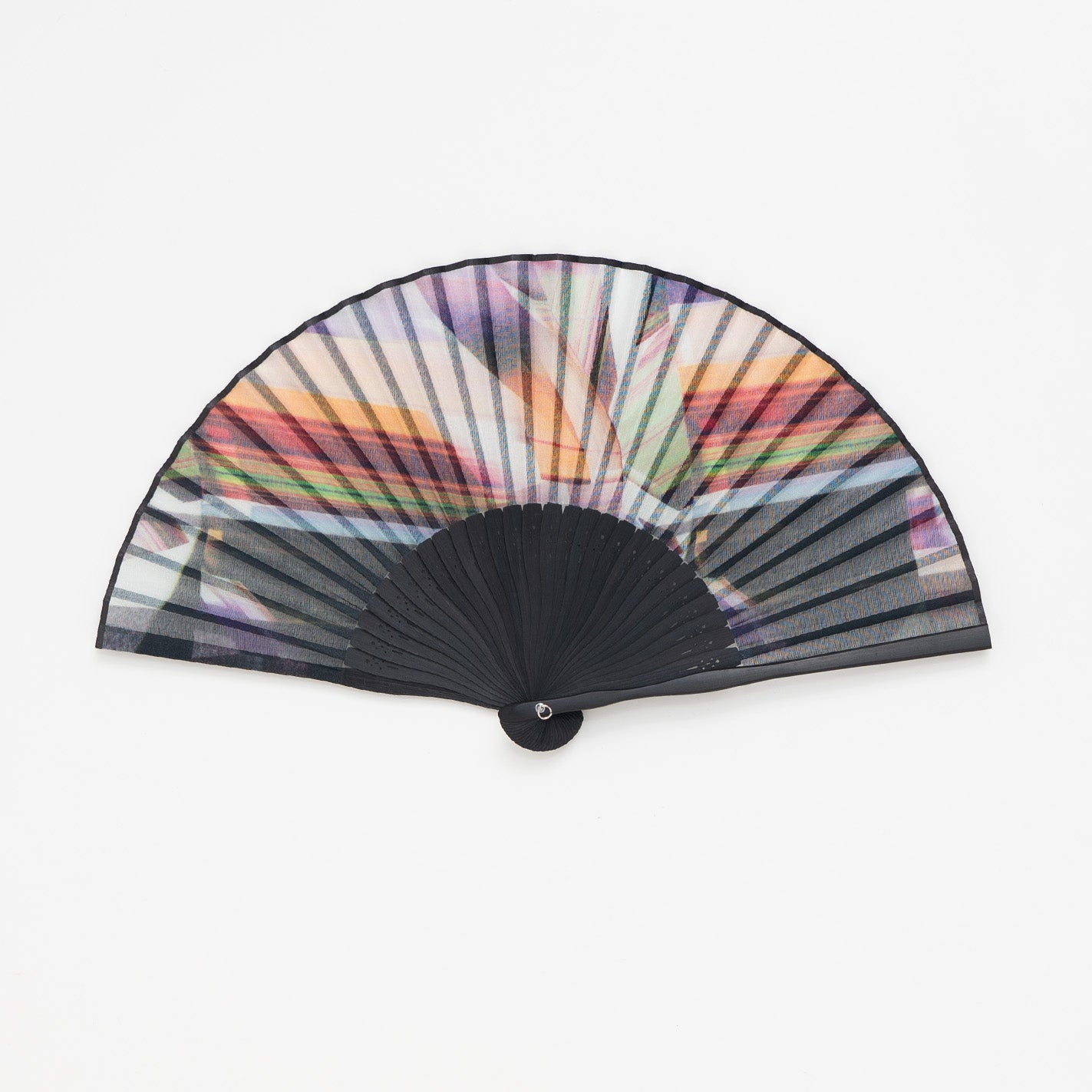 昔ながらの製法で仕立てた綿扇子 BLOCK DURING A WAVE _ 2 color