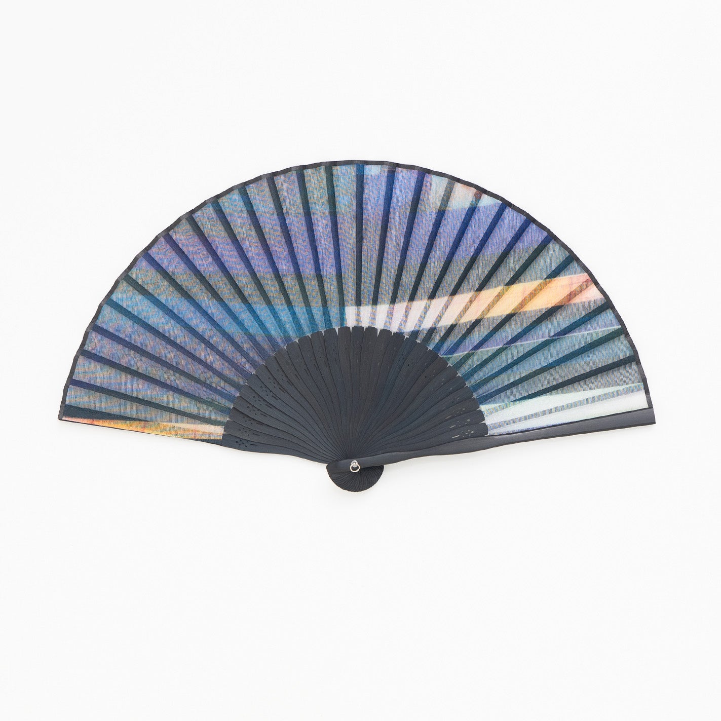 昔ながらの製法で仕立てた綿扇子 STONE BLOCK _ 2 colors