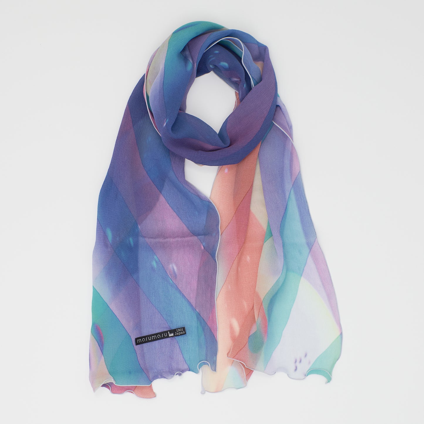 さらっと小ぶりなスカーフ　DROP STRIPE _ 2 colors