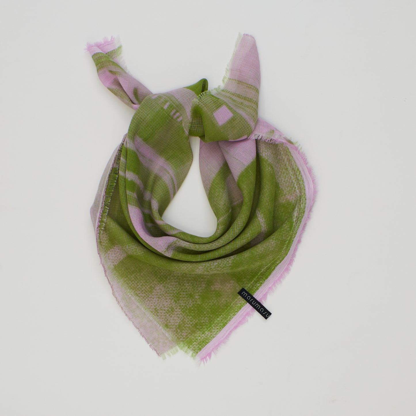 ふわっと心地よい洗えるスカーフ　COTTON GAUZE JEWEL POINTILLISM SQUARE- 3color